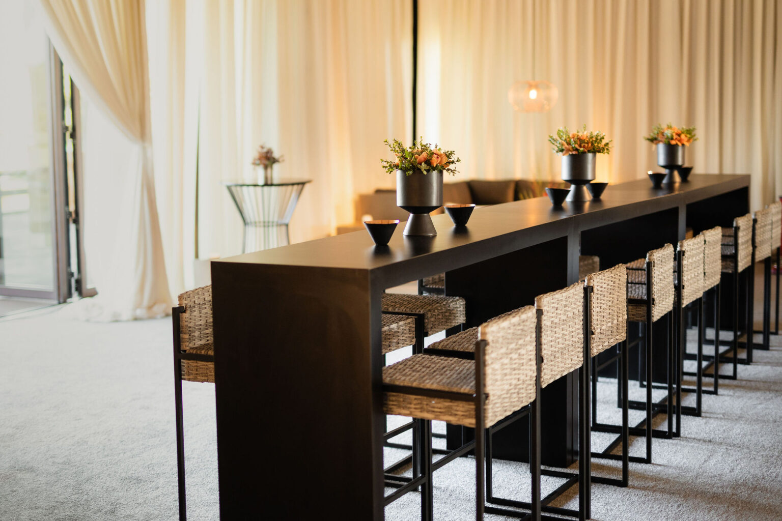 Parsons Bar Table Event Trade Show Furniture Rental Formdecor
