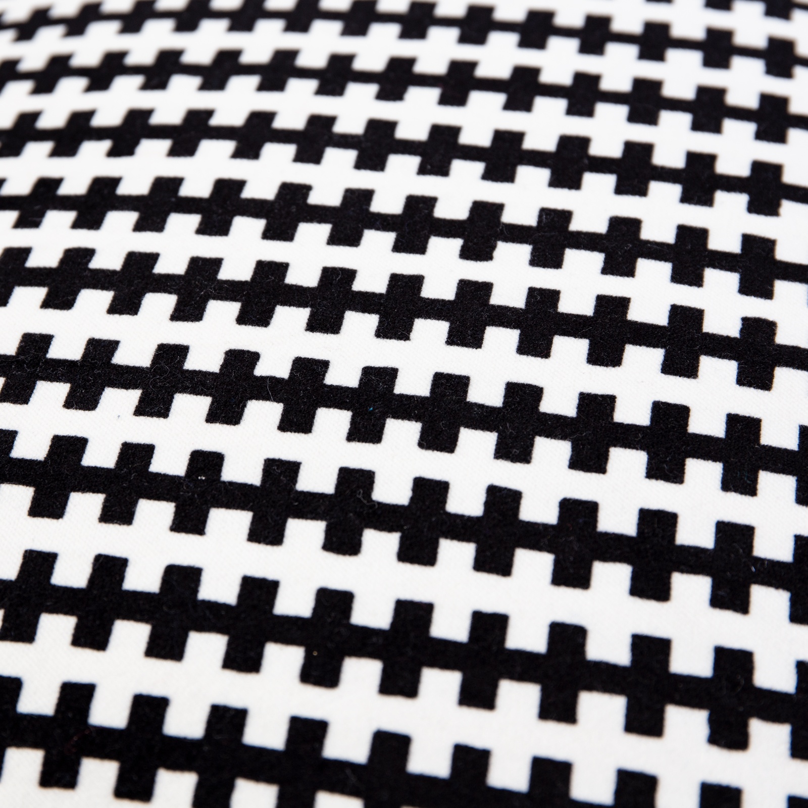 Stitch Pillow (Black, White) | Event Pillow Rental | FormDecor