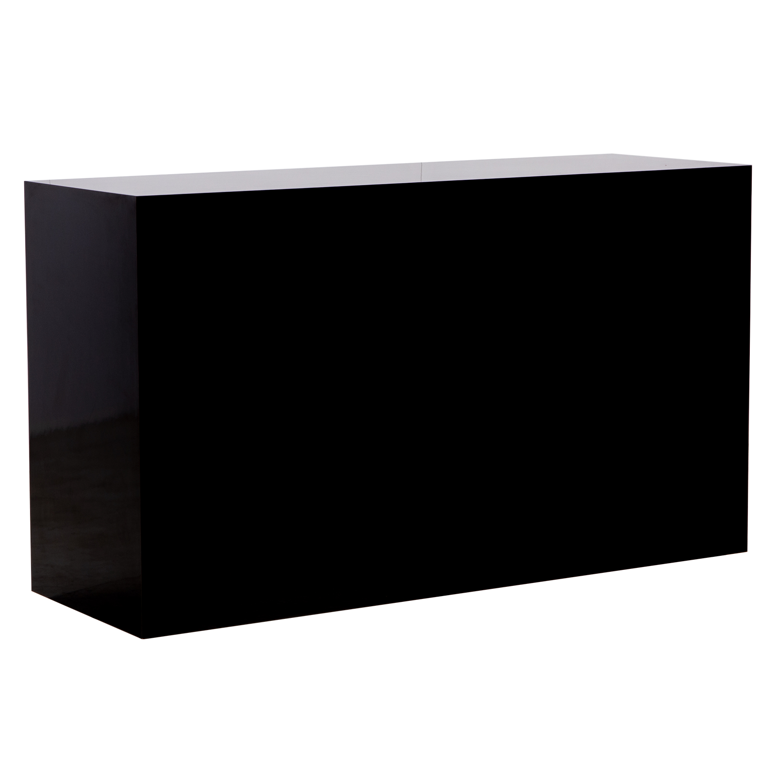 koper Digitaal Aarde Moderne Bar 6' (black gloss) | Event Trade Show Furniture Rental | FormDecor