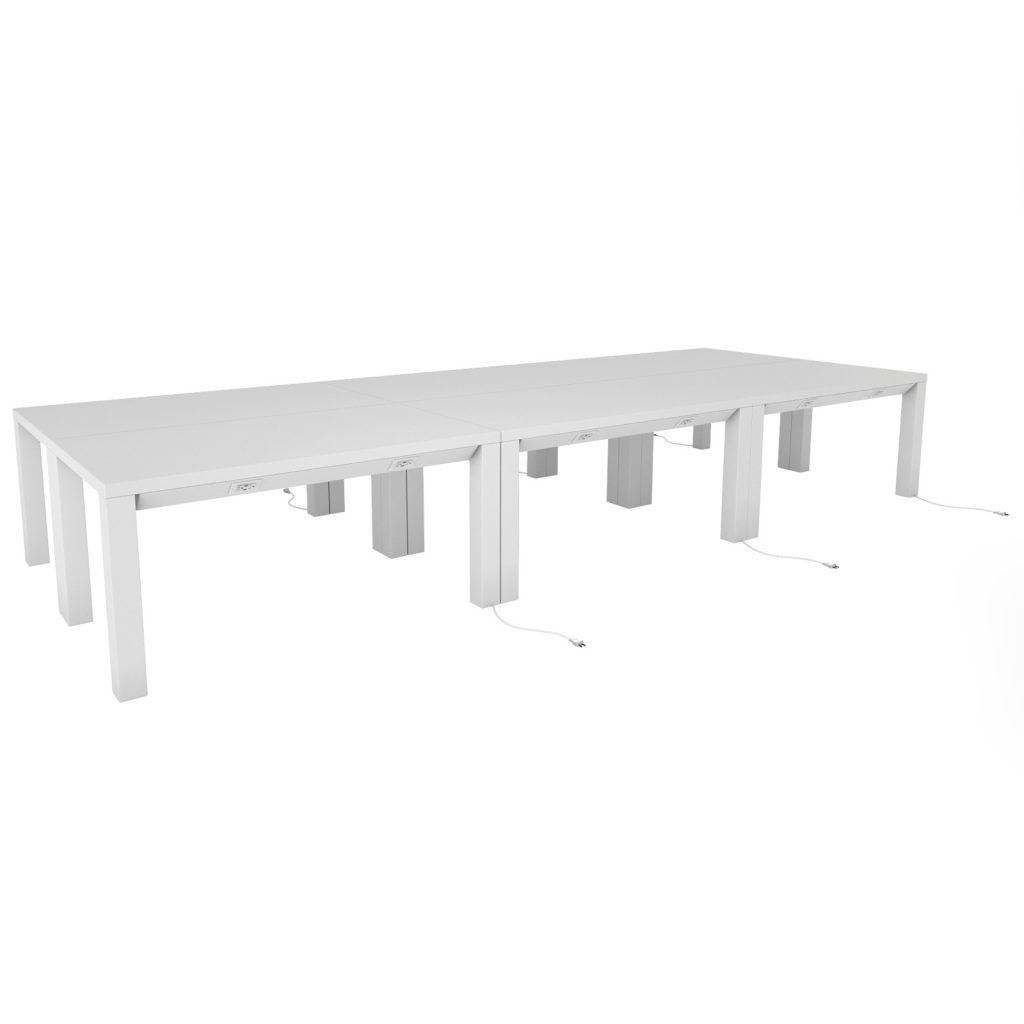 Parsons Conference Charging Table Event Trade Show Furniture Rental