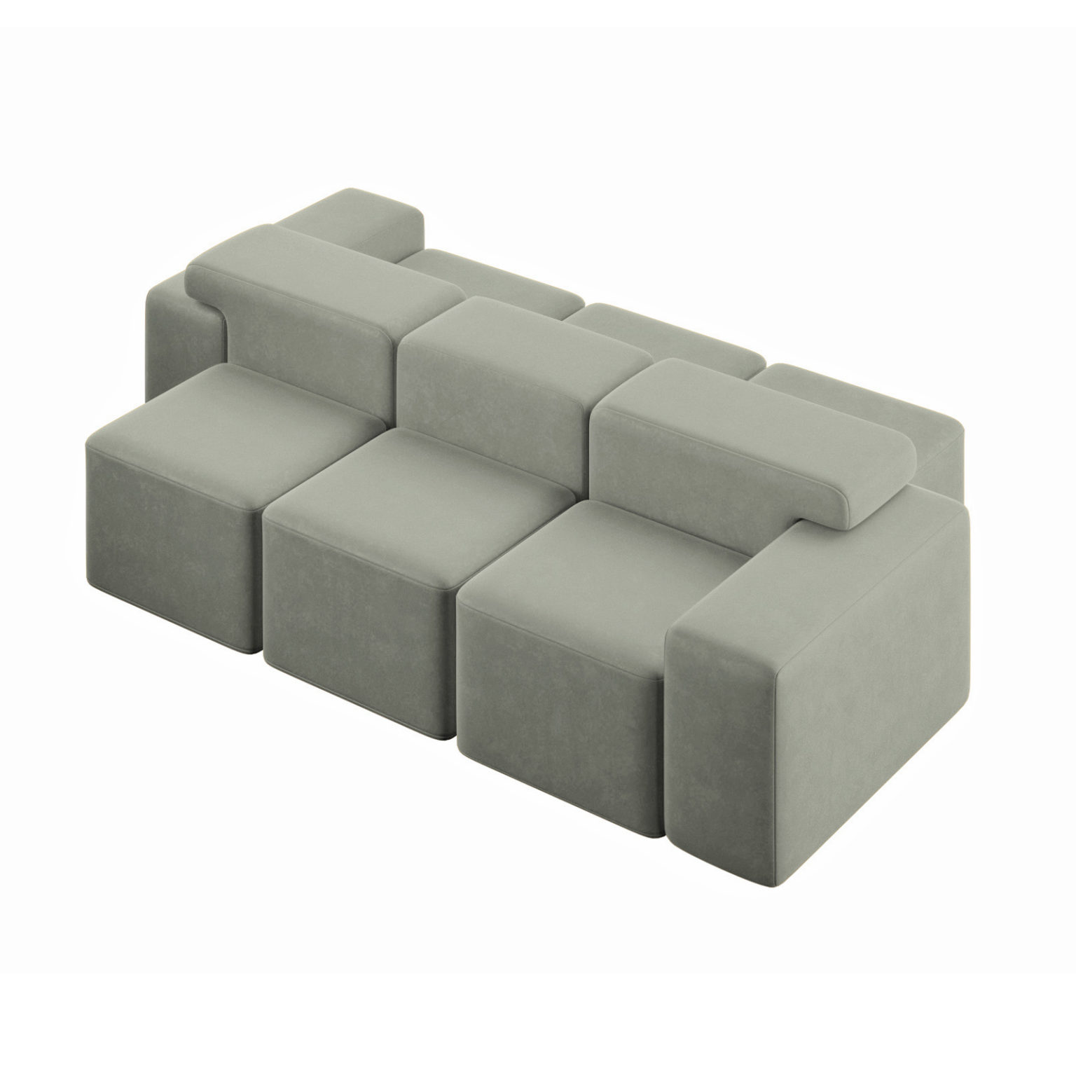 Marenco Modular Sofa (Sage) | Furniture Rental | FormDecor